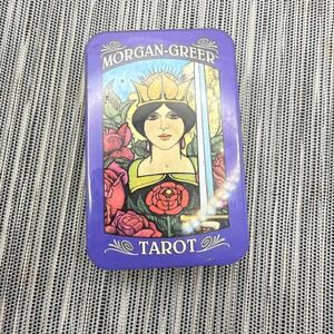 Morgan-Greer Tarot Deck in Tin 78 Borderless Cards Pocket Size US Games MGT78